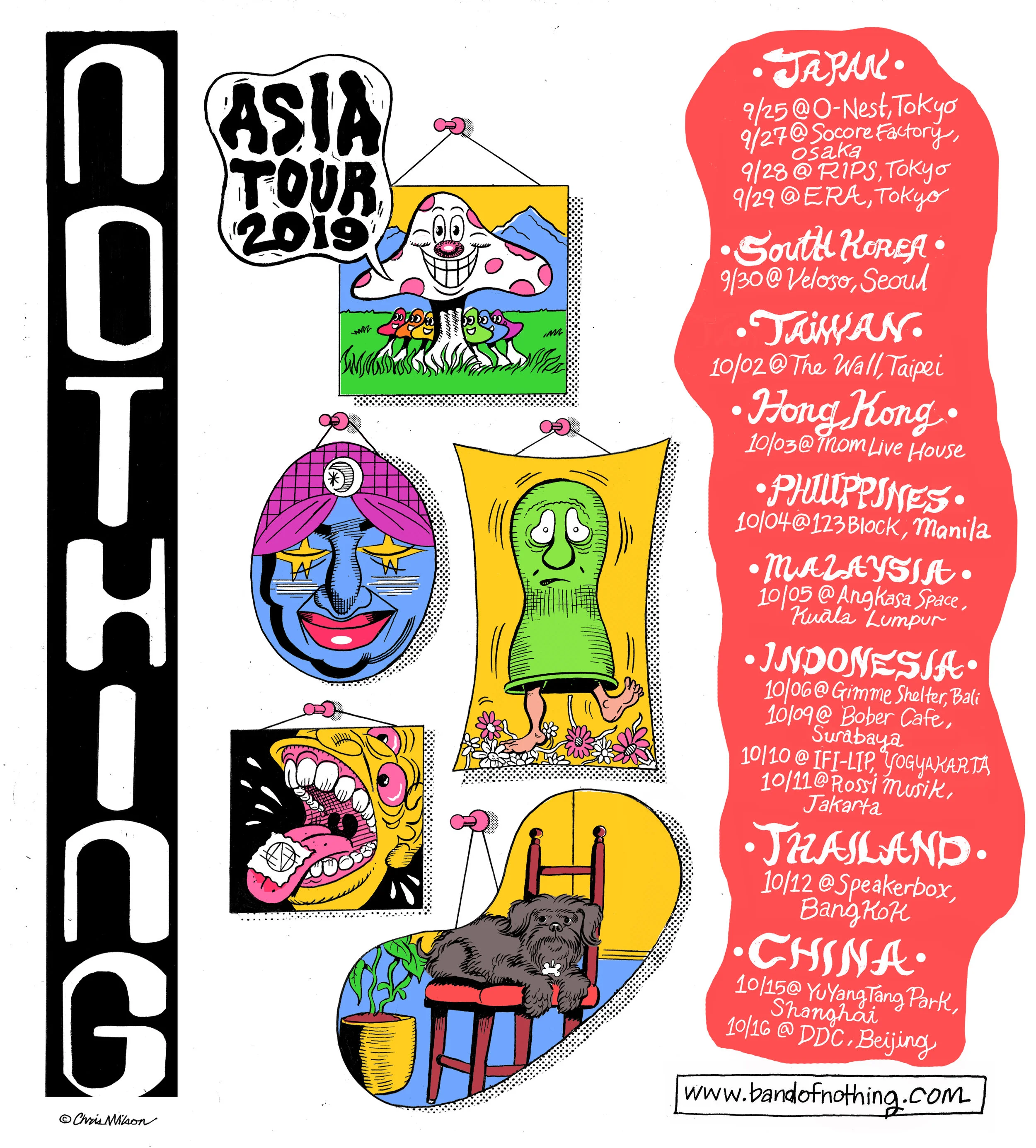 Asia Tourdates Announced! — NOTHING